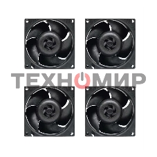 Комплект вентиляторов для корпуса Arctic S8038-10K (4 Pack) черный, 80 мм, 10000 об/мин, 4 pin