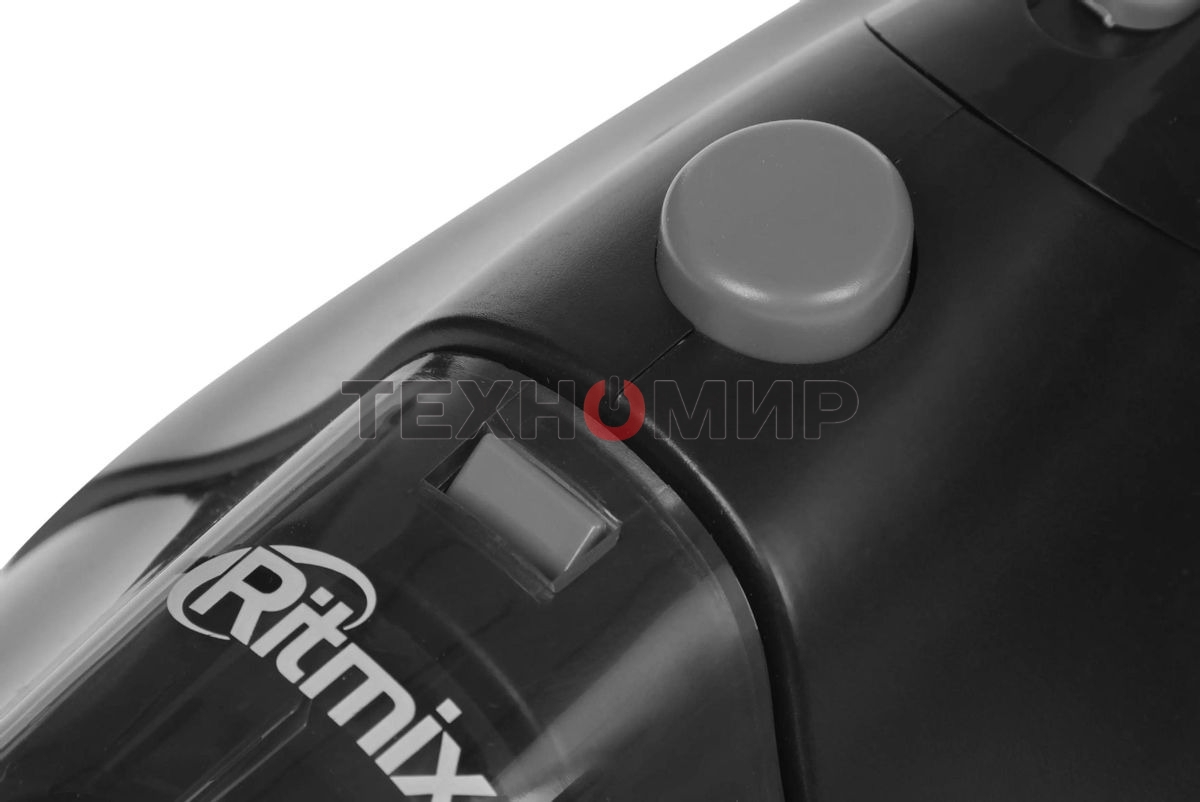 Пылесос ручной Ritmix CVC-003 черный/серый, 70 Вт, уборка сухая, пылесборник контейнер 0.32 л