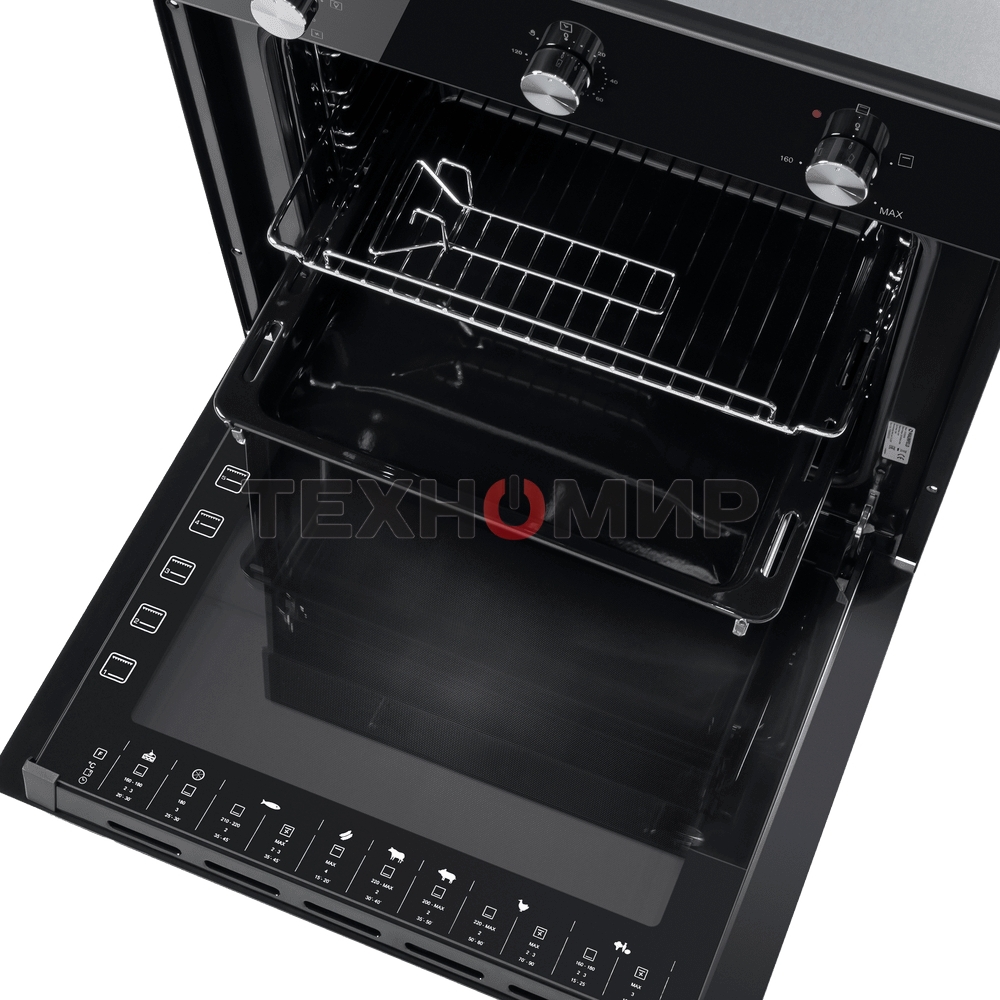 Шкаф духовой газоэлектрический Maunfeld EOGC604B Slim