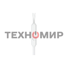 Наушники-гарнитура OLMIO Fly 3.5мм, белые, с микрофоном и кнопкой ответа