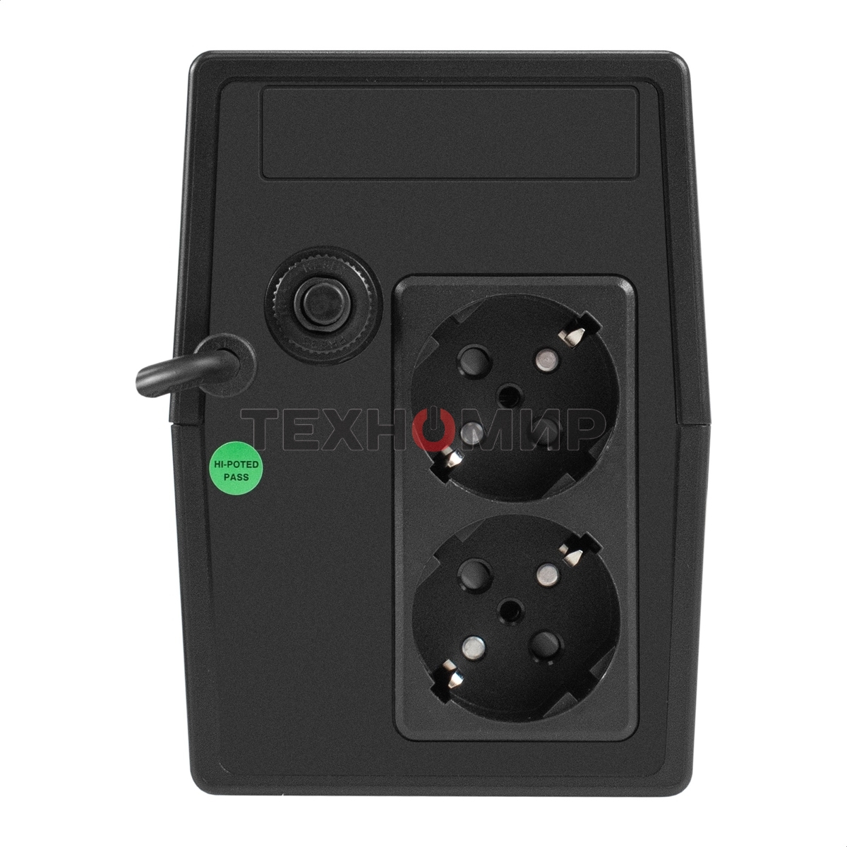 Источник бесперебойного питания ExeGate Power NB-400.LED.AVR.2SH (400VA/240W, LED, AVR, 2*Schuko, батарея 12V 4.5Ah, черный)