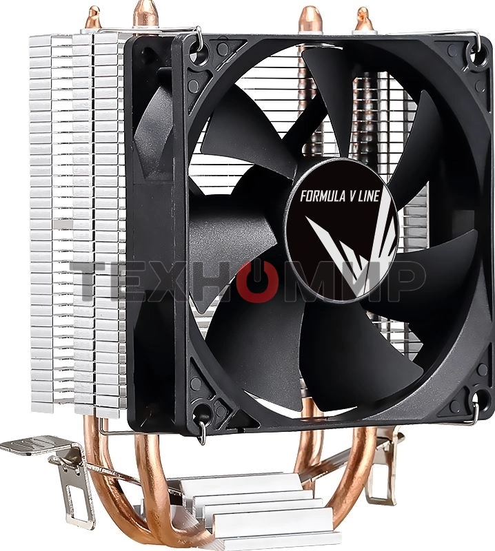 Устройство охлаждения (кулер) Aerocool Formula Ice Boid 2PSDB черный 90мм алюминий+медь 2100rpm 34db 4-pin 90W 135мм