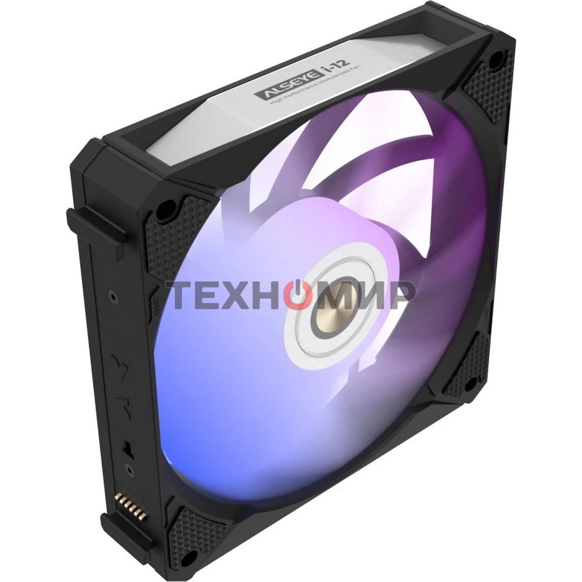 Вентилятор для корпуса Alseye i12B-K10 черный, 120 мм, 1800 об/мин, 33.2 дБ, 4 pin