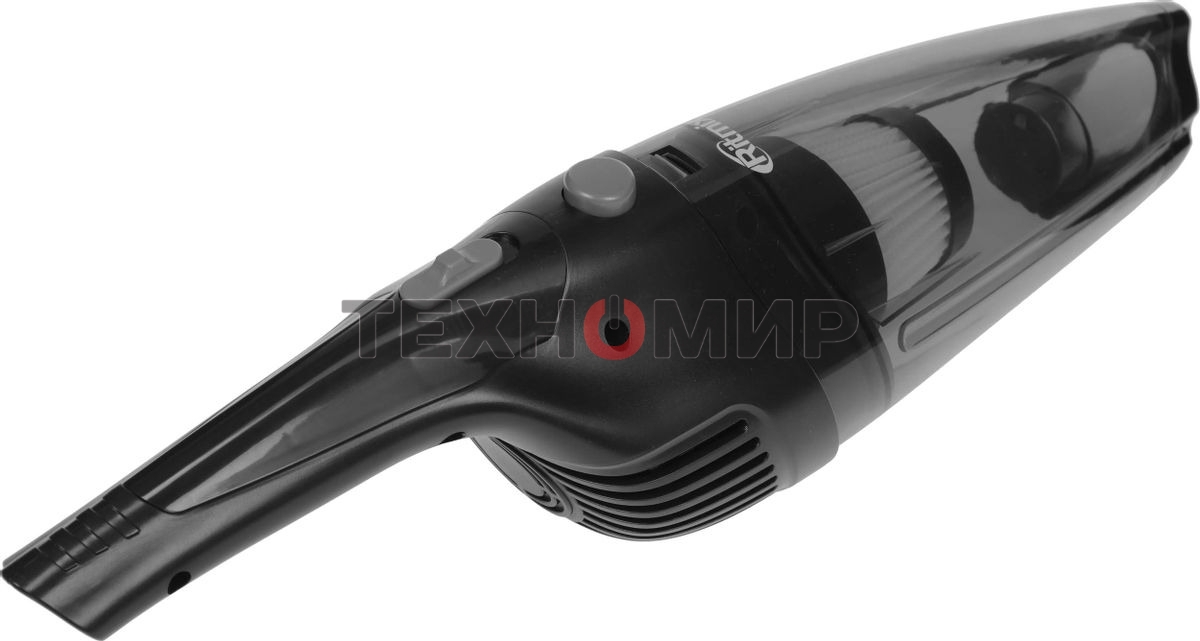 Пылесос ручной Ritmix CVC-003 черный/серый, 70 Вт, уборка сухая, пылесборник контейнер 0.32 л