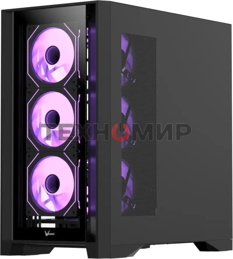 Компьютерный корпус AeroCool/Formula Air Power G8 черный без БП ATX 2xUSB 3.0 1xUSB3.1 audio bott PSU