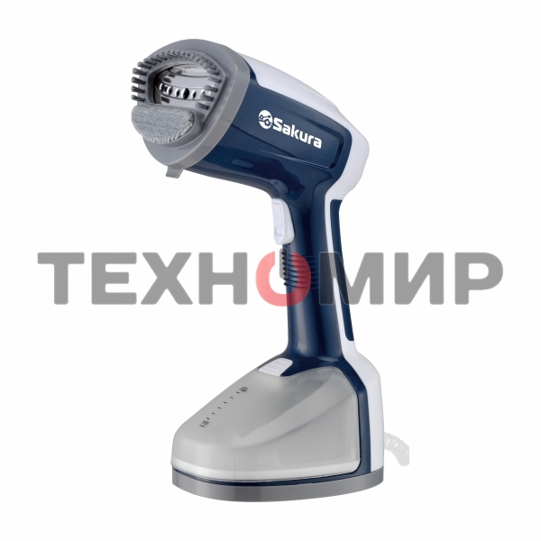 Отпариватель Sakura SA-3923BL белый/синий, 1500 Вт, 25 г/мин, 300 мл