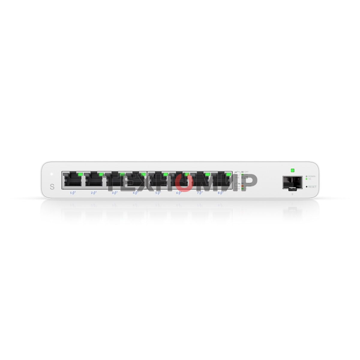 Коммутатор UISP Switch UISP-S PoE-коммутатор, 8х 1G RJ45, 1х SFP, раздача 110 Вт