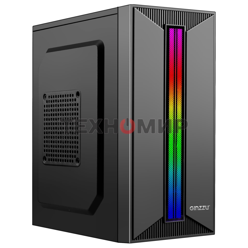 Компьютерный корпус Ginzzu B350 2*USB 2.0,AU RGb