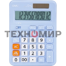 Калькулятор настольный Deli EM210FBLUE синий 12-разр.