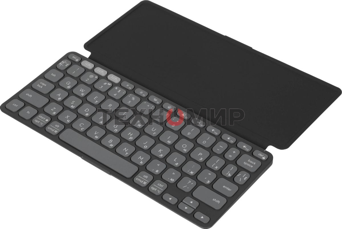 Клавиатура Logitech Keys to Go 2 беспроводная, Bluetooth, серый