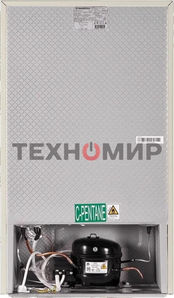 Холодильник Maunfeld MFF83RBG бежевый однокамерный 85л