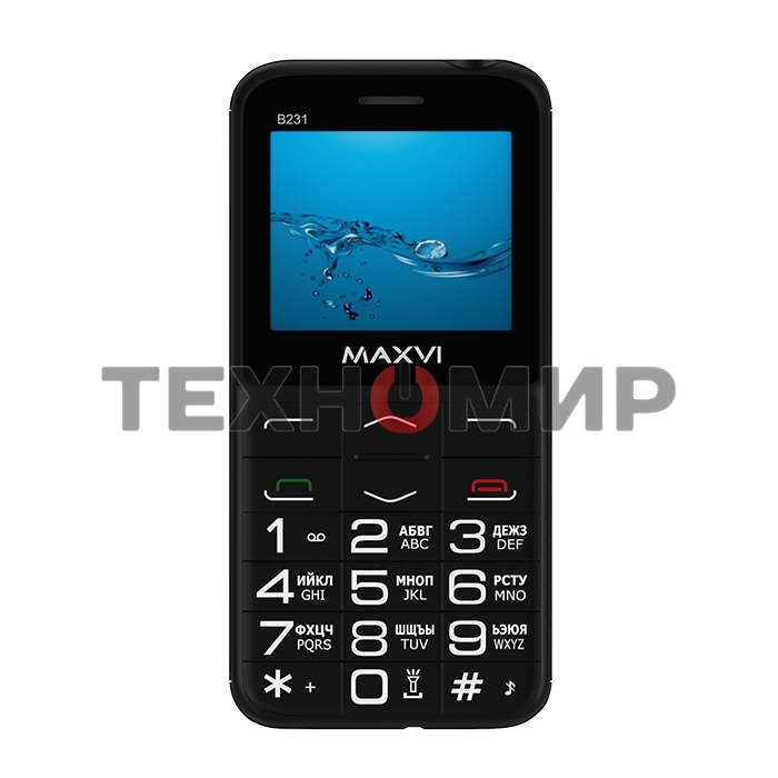 Мобильный телефон Maxvi B231 черный
