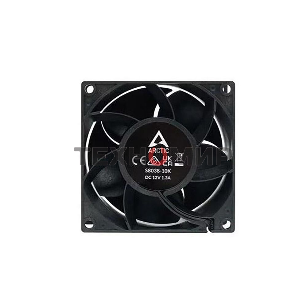 Комплект вентиляторов для корпуса Arctic S8038-10K (4 Pack) черный, 80 мм, 10000 об/мин, 4 pin