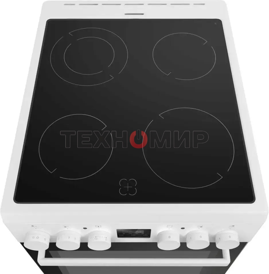 Плита электрическая Maunfeld MEC57CW08TD белый, конфорок 4 шт, духовка 59 л, 50 см x 85 см x 60 см