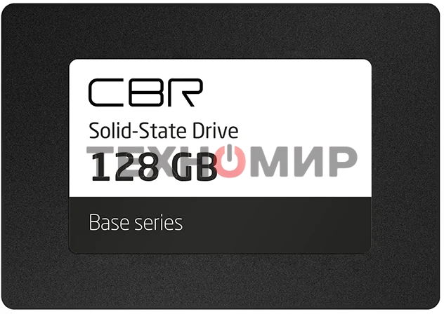Накопитель SSD CBR Base SSD-128GB-2.5-BS24b, 128Gb, SATA III, 2.5