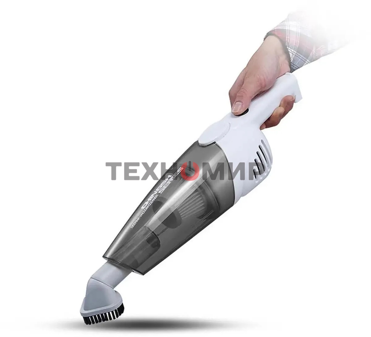 Пылесос вертикальный Deerma DX118C белый/серый, питание от сети, 140 Вт, уборка сухая, пылесборник 1.2 л