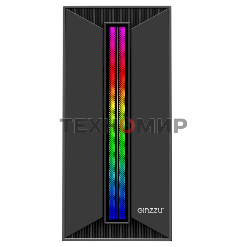 Компьютерный корпус Ginzzu B350 2*USB 2.0,AU RGb