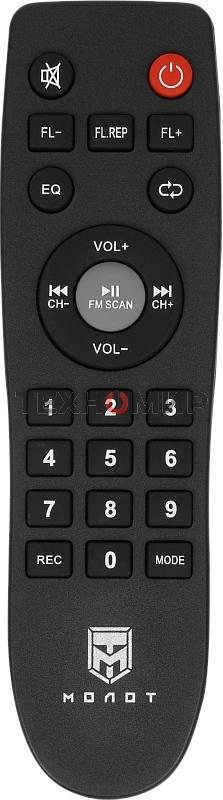 Колонка портативная Ural 203 черный 2000W 1.1 BT/3.5Jack/USB-C 15м 9000mAh (УРАЛ МОЛОТ 203)