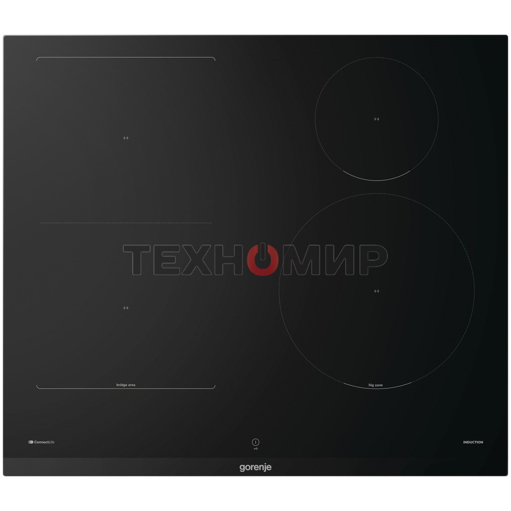 Варочная панель Gorenje, 60 см, индукция, 4 зоны нагрева, слайдерное управление, таймер, функция Bridge, функция PowerBoost, автопрограммы, автоопределение посуды, StableHeat, защита от детей, черный
