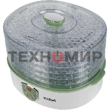 Сушка для фруктов и овощей Kitfort KT-1902 5под. 250Вт белый