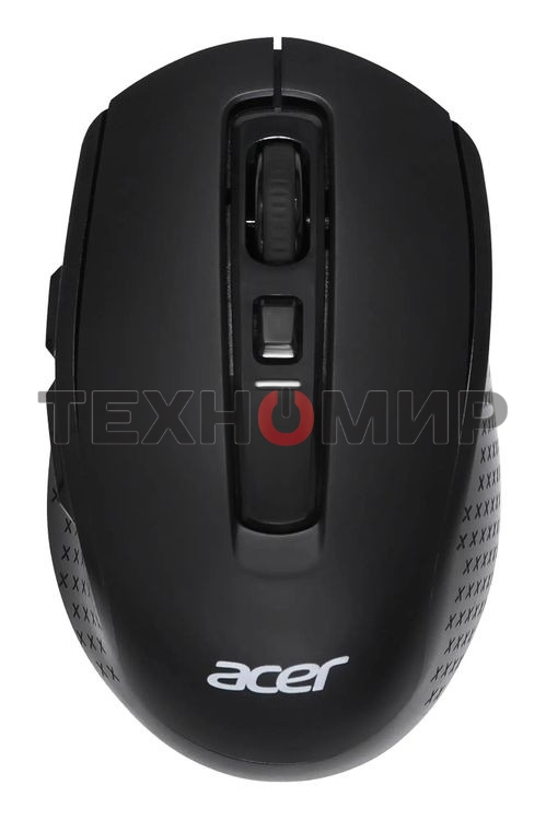 Мышь беспроводная Acer OMR070 черный, 1600 dpi, радиоканал, Bluetooth, USB, кнопки - 6