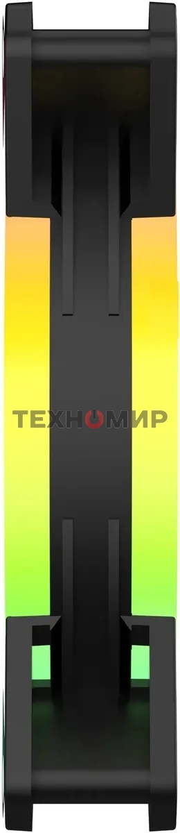 Вентилятор для корпуса GMNG GG-CF120ARGb2-PWMBK черный, 120 мм, 1500 об/мин, 26 дБ, 4 pin