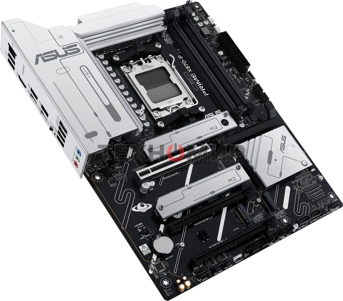 Материнская плата ASUS PRIME X870-P, AM5, AMD X870, 4xDDR5, 2xSATA, 4xM.2, 1xPCIe 5.0 x16, 2xPCIe 4.0 x1, 1xHDMI, 2xUSB-C, 1x 2.5Gb LAN, 4xUSB-A 3.2 Gen 1, 1xUSB-A 3.2 Gen 2, 4xUSB-A 2.0, 3x3.5 мм, 7.1, ATX