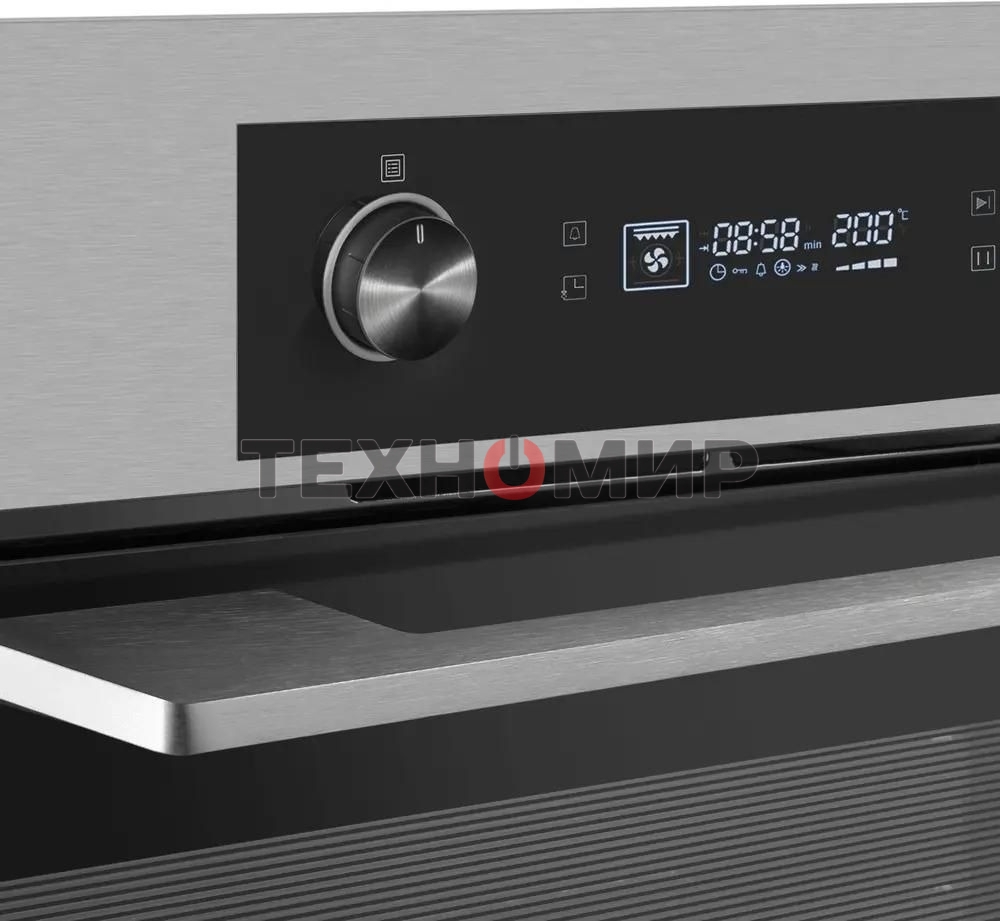 Шкаф духовой электрический Maunfeld AEOH60102S, 60л, дверца с 3 стеклами, нержавеющая сталь