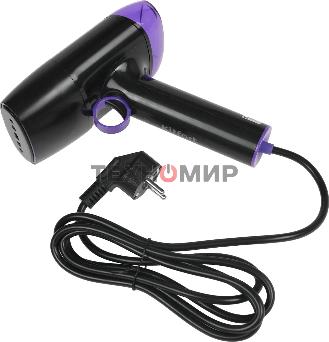 Отпариватель Kitfort КТ-9114 черный/фиолетовый, 1500 Вт, 20 г/мин, 110 мл