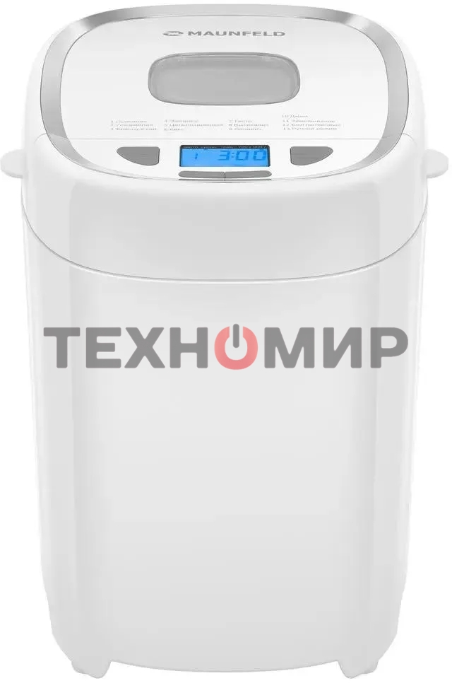 Хлебопечка Maunfeld MBM-900PW белый, 550 Вт, 13 программ