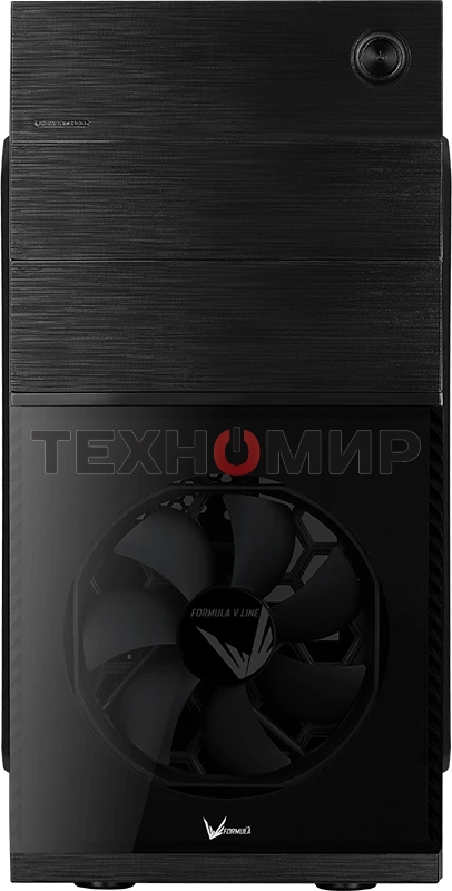 Компьютерный корпус Aerocool/Formula Cs-105, mATX, без БП, 187x361x355мм (ШxГxВ), USB 3.0 x1, USB 2.0 x1, металл 0,5мм, 120-мм вентилятор в комплекте, черный