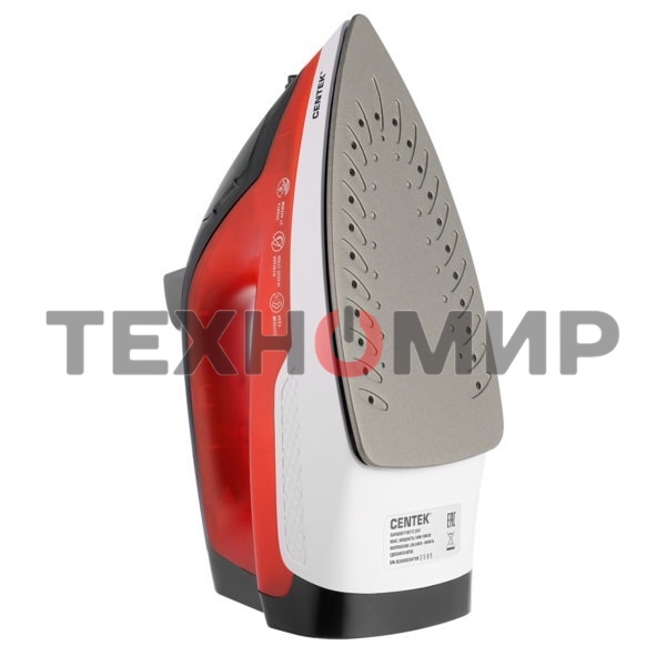 Утюг Centek СТ-2347 красный, 1800 Вт, 20 г/мин, 80 г/мин, 200 мл