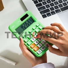 Калькулятор настольный Deli EM210FGREEN зеленый 12-разр.