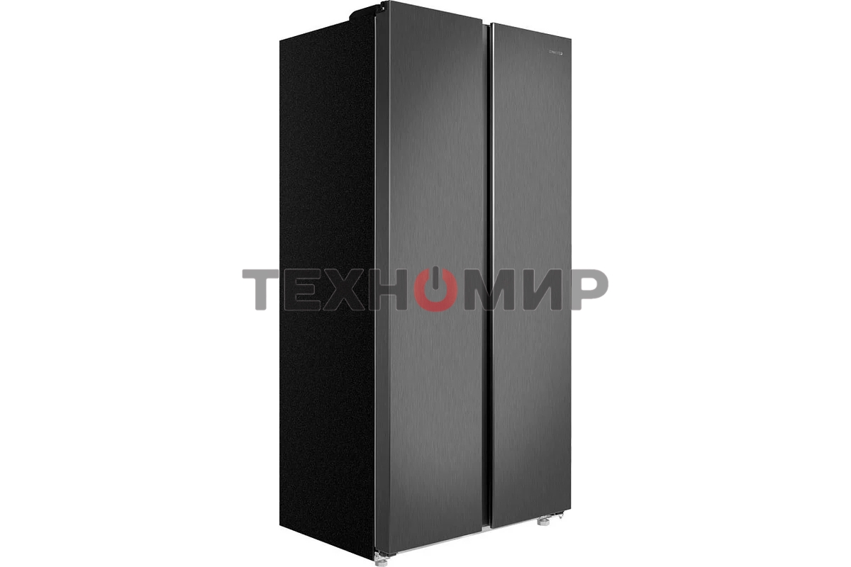 Холодильник Maunfeld MFF177NFSE нержавеющая сталь двухкамерный 263/170л морозилка сбоку, No Frost, Side by Side