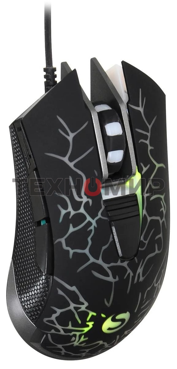 Мышь проводная SunWind SW-M705G черный, 3600 dpi, USB, кнопки - 6