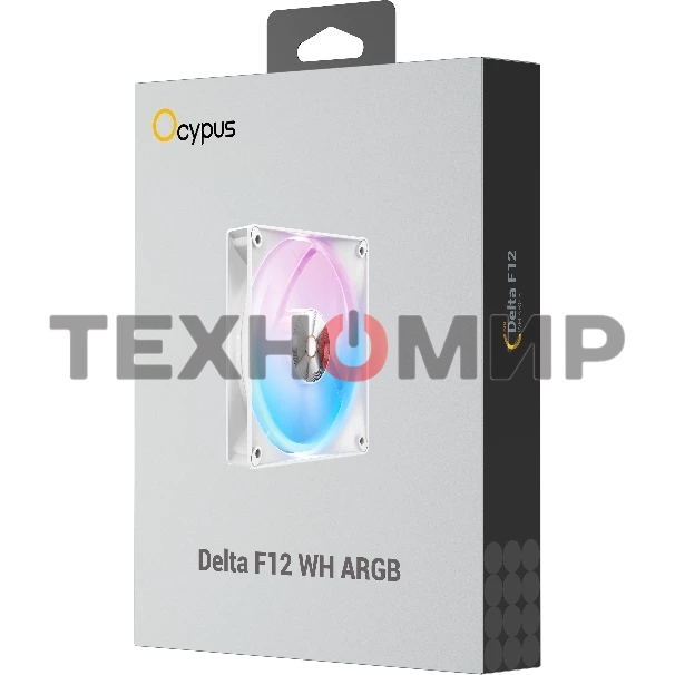 Комплект вентиляторов для корпуса Ocypus Delta F12 ARGb 3 IN 1 белый 120мм 2000rpm 29db 4-pin