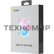 Комплект вентиляторов для корпуса Ocypus Delta F12 ARGb 3 IN 1 белый 120мм 2000rpm 29db 4-pin