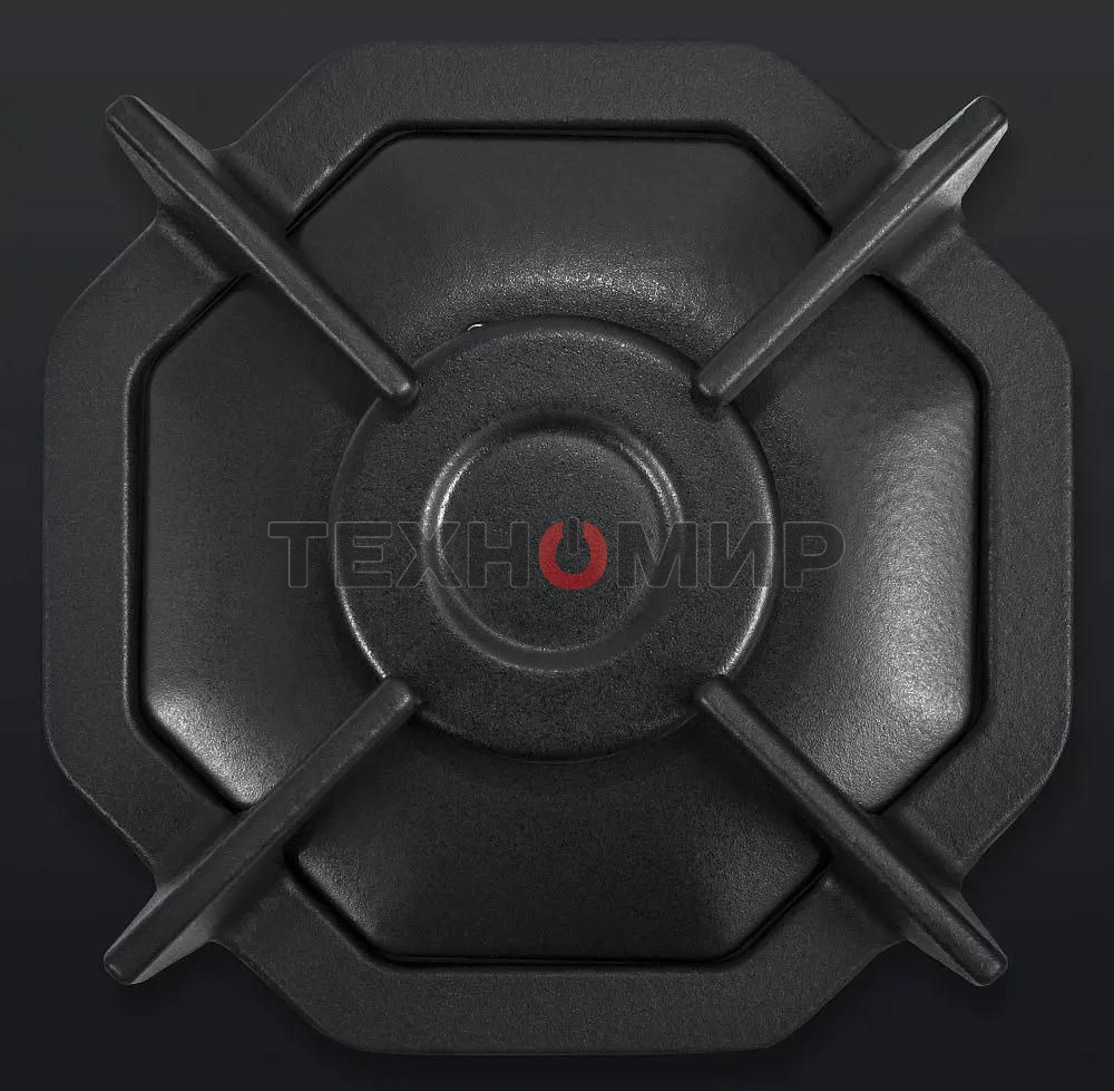 Газовая варочная панель Maunfeld EGHG.32.2CB/G, 2 конфорки, закаленное стекло, черный