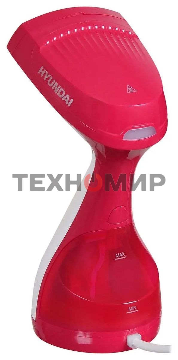 Отпариватель Hyundai H-HS02123 белый/вишневый, 1650 Вт, 28 г/мин, 300 мл