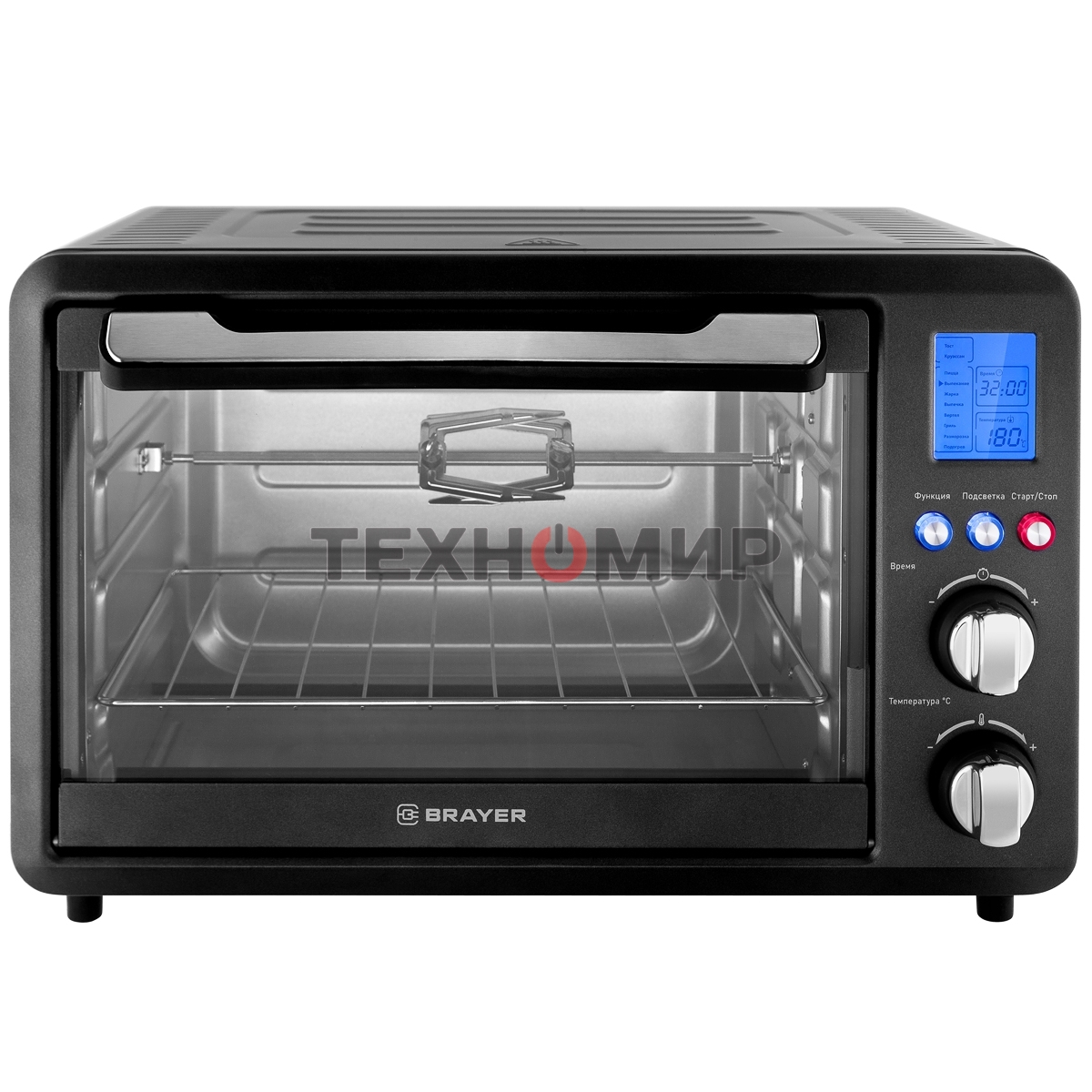 Мини-печь BRAYER BR2601 Мощность 1500 Вт Объем 25 л