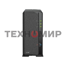 СХД SYNOLOGY настольное исполнение 1BAY NO HDD DS124
