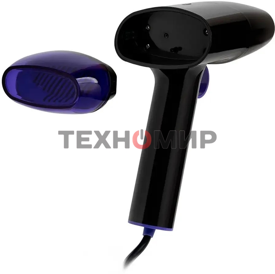 Отпариватель Kitfort КТ-9114 черный/фиолетовый, 1500 Вт, 20 г/мин, 110 мл