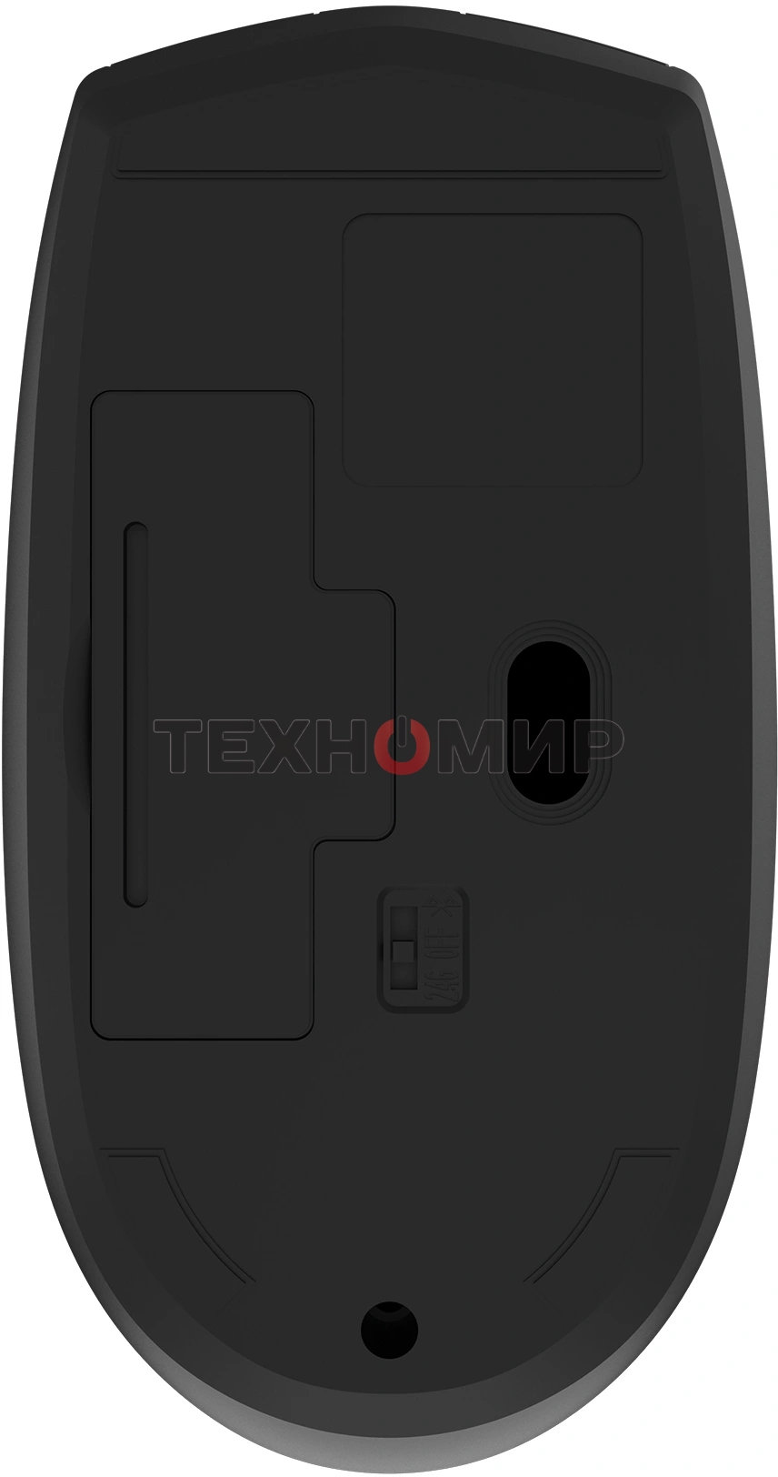 Мышь беспроводная Oklick 201MW черный, 1600 dpi, радиоканал, USB, кнопки - 4