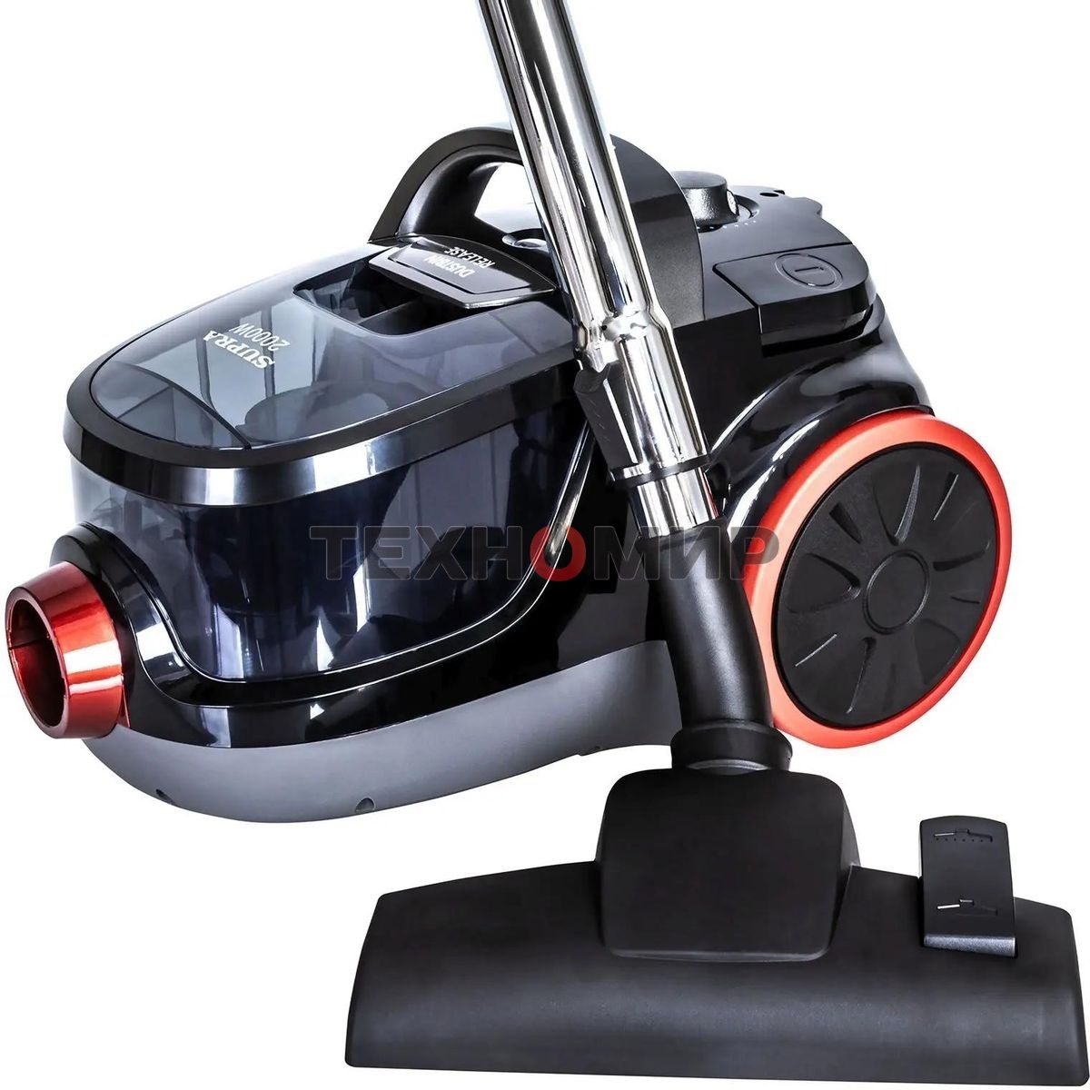 Пылесос SUPRA VCS-2024 серый, 230/2000 Вт, уборка сухая, пылесборник контейнер 2 л