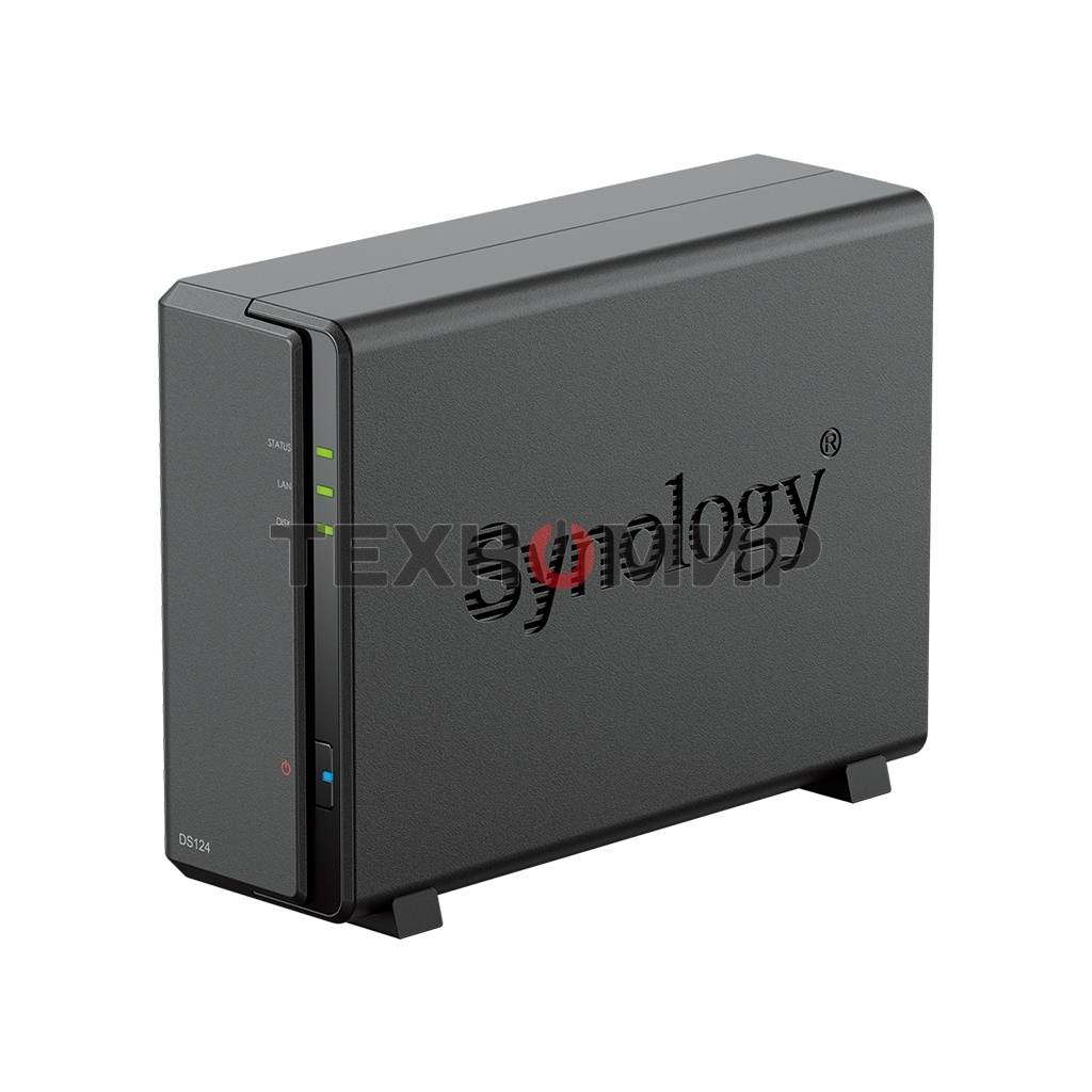 СХД SYNOLOGY настольное исполнение 1BAY NO HDD DS124