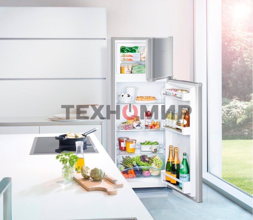 Холодильник Liebherr CTELE 2531-26 001 серебристый двухкамерный 189/44л морозилка сверху