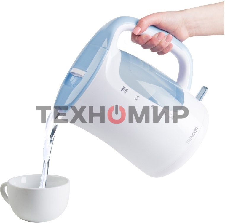 Чайник электрический Sencor SWK 2510WH пластик, 2,5 л, 2200 Вт, белый