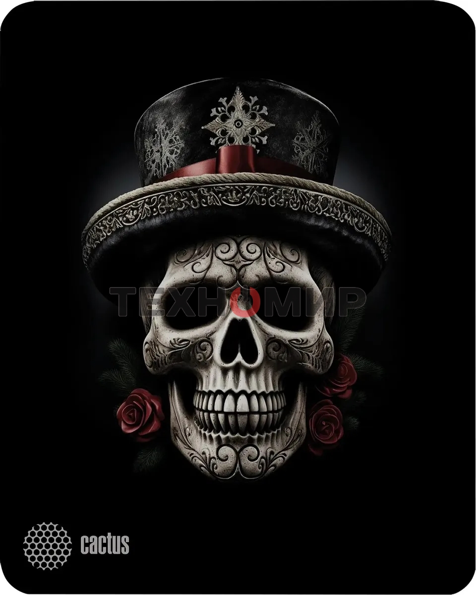 Коврик для мыши Cactus Scull 250x200x3мм (CS-MP-D05S)