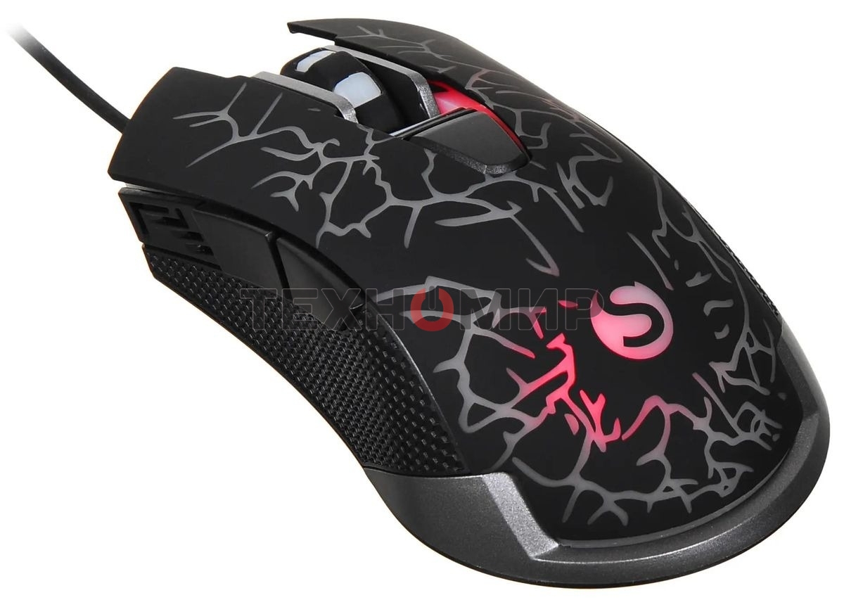 Мышь проводная SunWind SW-M705G черный, 3600 dpi, USB, кнопки - 6