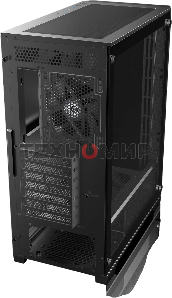 Корпус без блока питания Raijintek ARCADIA 41, Midi-Tower, TG, 1x120мм, 2xUSB-A 3.0 + 1xUSB-C, ATX, mATX, mITX Black